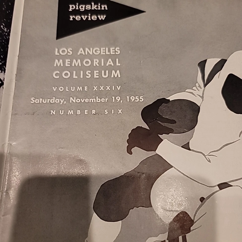 November 1955 Pigskin Review USC Trojans vs UCLA Bruins Football Game Program - Image 3 of 4