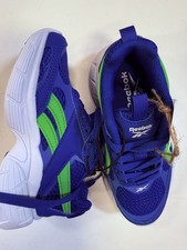 Reebok Boys Chaos Running Sneaker- Blue/ Lime Green- Asst Sizes