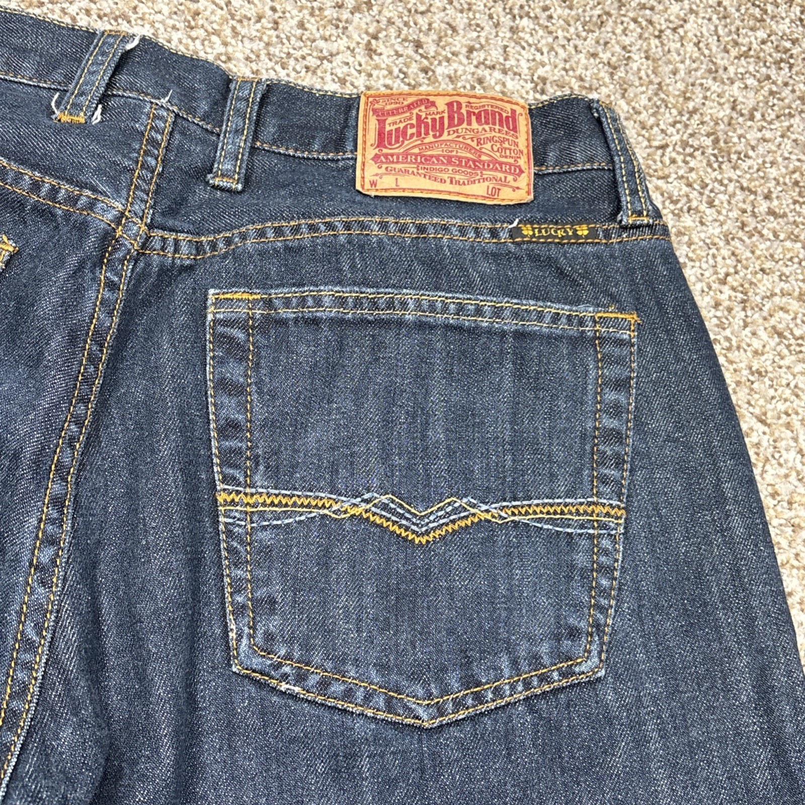 Vintage Lucky Brand Denim Jeans Men’s Size 34 100% Cotton 33x29 - View 16