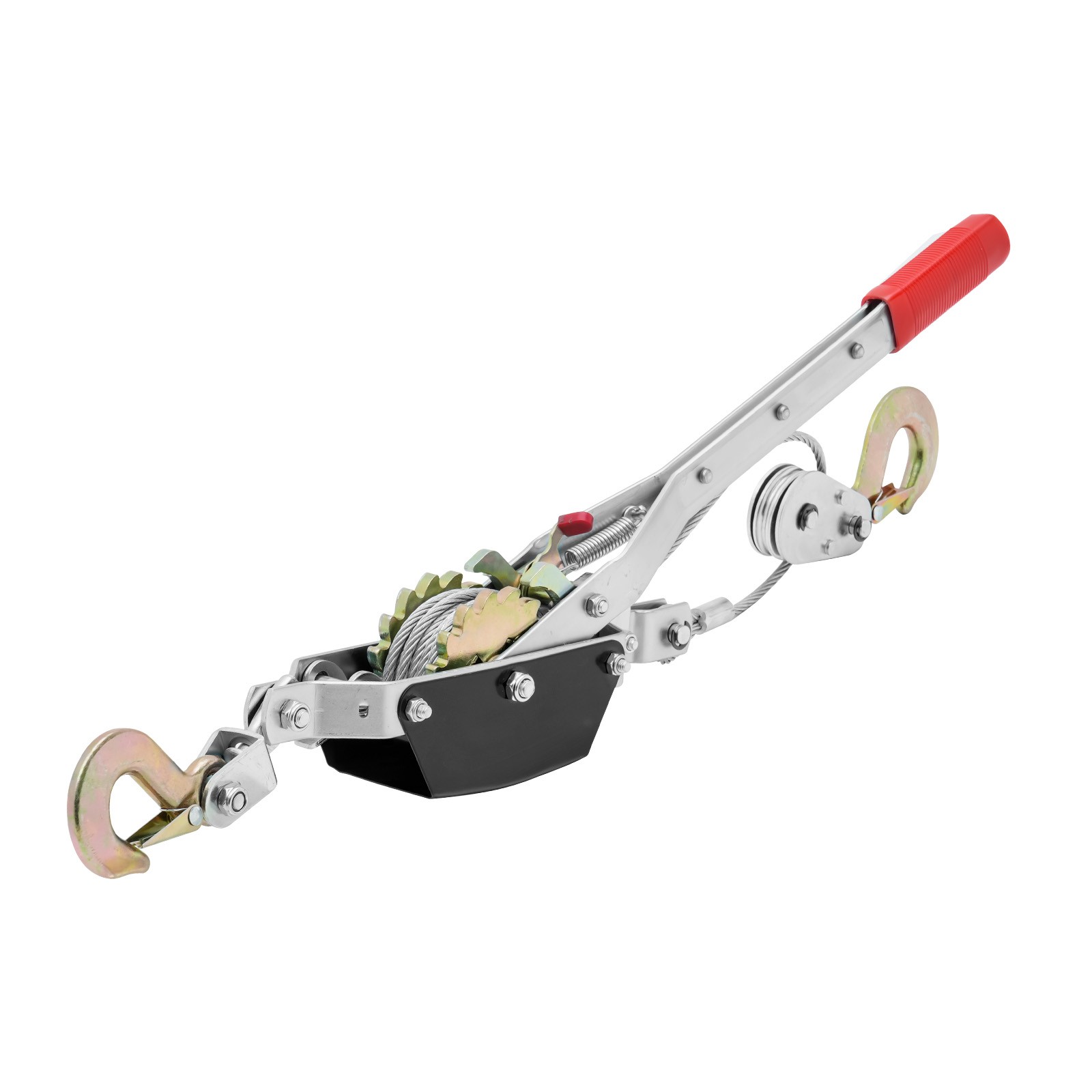 Uimoso Power Puller Come Along Winch 2 Ton 4409lbs Heavy Duty Pull Hoist 2 Hooks