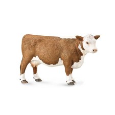 CollectA Realistic Animal Replica Hereford Cow Figure Large Ages 3 and Up