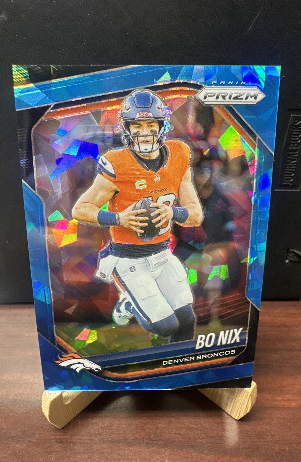 2025 Panini Prizm - Bo Nix #142 Blue Ice Prizm /99