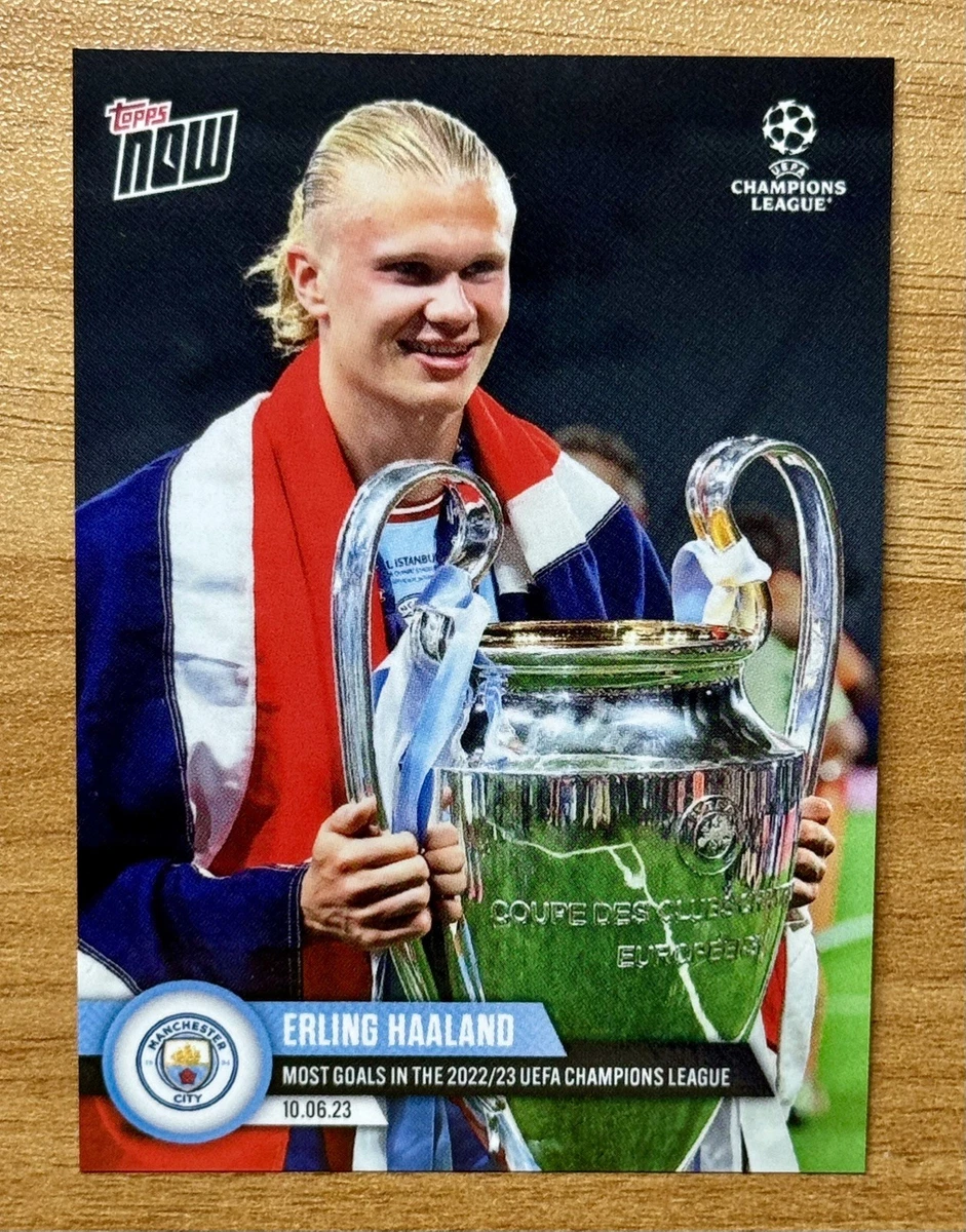 2022-23 Topps Now UCL Erling Haaland #123 for sale | eBay