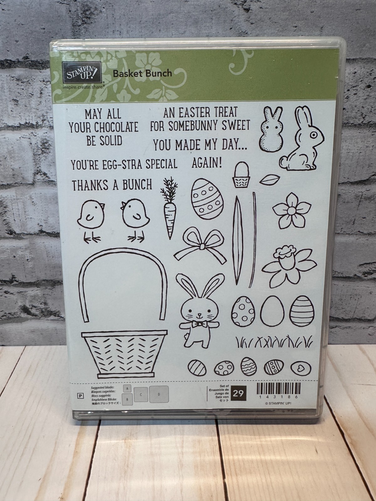 Stampin Up BASKET BUNCH & BASKET BUILDER FRAMELITS DIES ~ Bunny, Easter, Carrot