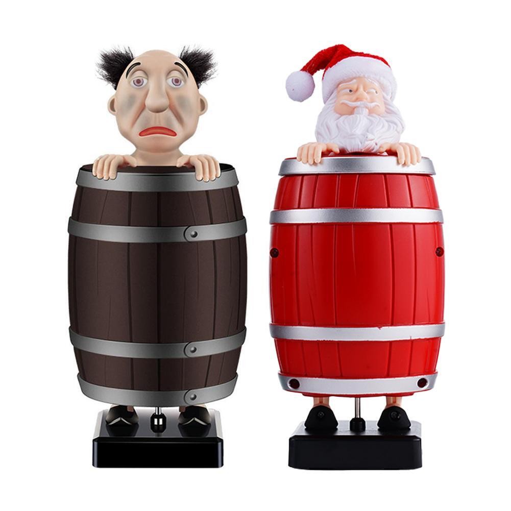 Funny Wooden Barrel Cigarette Dispenser Up Holder Prank Smoking! Toy W1W9