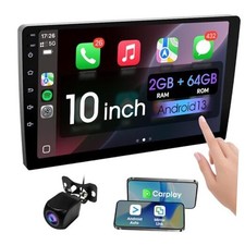 10.1 Inch Double din car Screen,with wireles CarPlay and RAM 2GB ROM 64GB