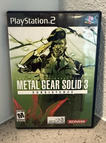Metal Gear Solid 3 Subsistence - Sony Playstation 2 PS2 CIB - Konami Black Label