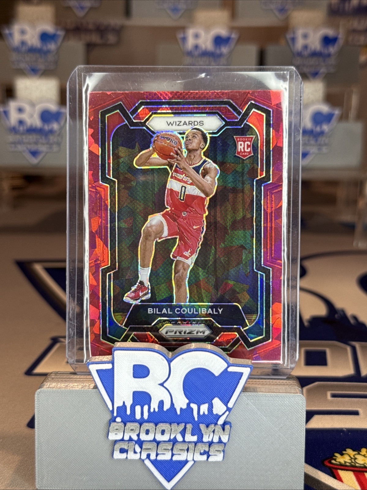 2023-24 Panini Prizm - Bilal Coulibaly #153 Red Ice Prizm (RC)