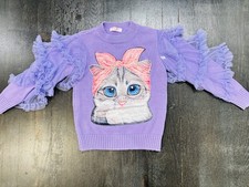 kids sweater girls - size 130 with matching pants
