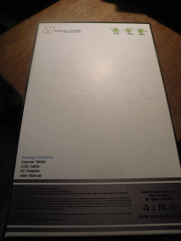 VISUAL LAND PRESTIGE ELITE 10Q TABLET NIB 10" QUAD CORE ANDROID TABLET - Image 3 of 3
