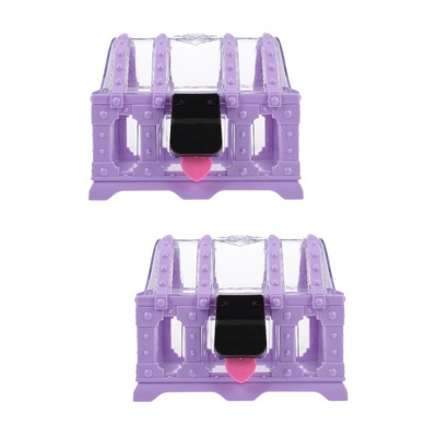 2 Sets Kinder-Make-up-Box tun Toy Girls, die Kosmetikbox mit Schloss anziehen
