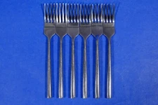 6 x Hampton Silversmith Ritz Satin Stainless Salad Forks 6 5/8”