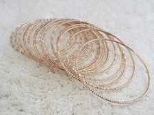 15 pc Rose-Goldtone Thin Bangle Bracelet Set C70 