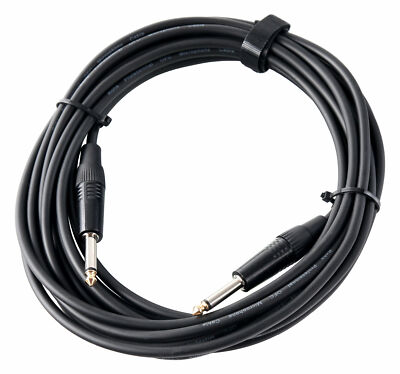 Instrumenten Kabel Gitarrenkabel 6m Audio 6,3mm Klinke Klinkenstecker Goldtip