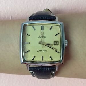 vintage omega square face watch