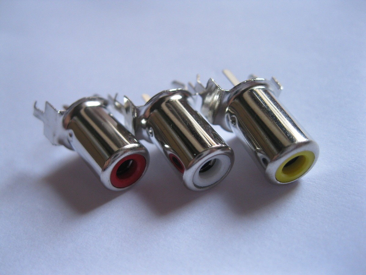 240 pcs AV-8.4-2A AV Pin Jack 3 Color RCA Female Audio Video AV