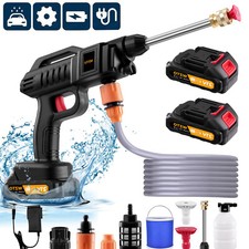 Portable Cordless Electric High Pressure Water Spray Gun Car Washer Cleaner Tool