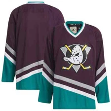 Men's Anaheim Ducks Adidas Purple Team Classic NHL Hockey Vintage Blank Jersey