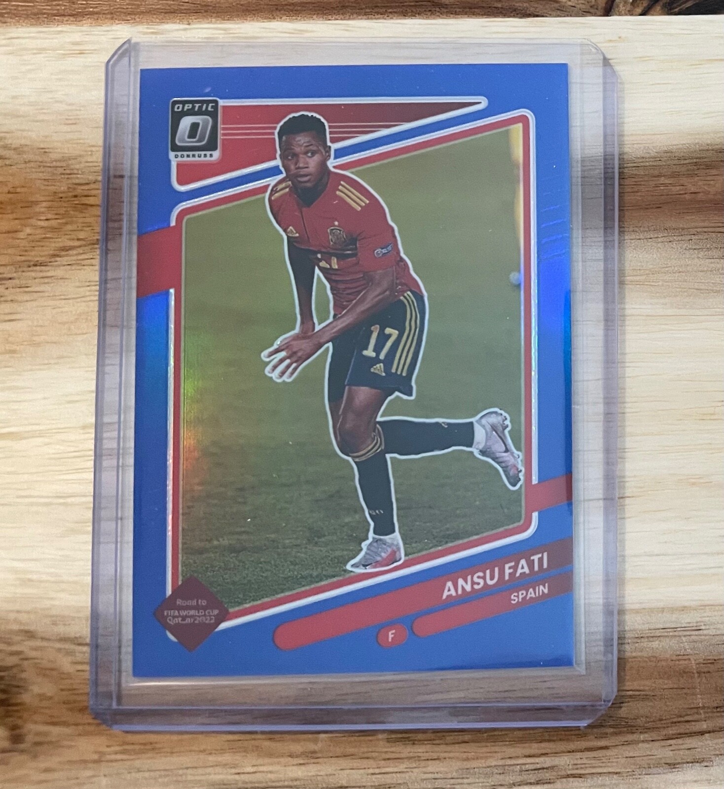 2021-22 DONRUSS Soccer RTQ  OPTIC BLUE HOLO ANSU FATI 16/99