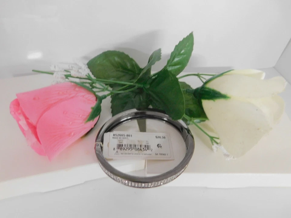 Brazalete Brazalete Bisagras M. Haskell Tono Hematita Pavé Cristal Foto 2 de 2