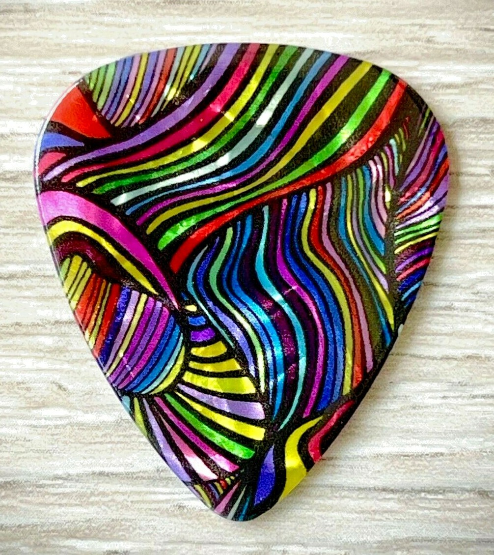 FUNKY- COOL- UNIQUE - ACID - GROOVY - GUITAR PICK