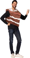 Slice Of Chocolate Cake Adult Costume - Rasta Imposta
