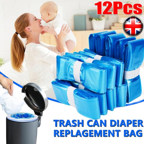 12X Nappy Bin Refills, Nappy Disposal Bags Suitable for Angelcare