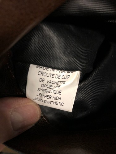 RARE AND VINTAGE 1970'S CAROLL MEN'S MESSENGER BAG BROWN LEATHER MADE IN FRANCE - Picture 15 of 19