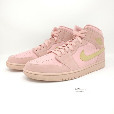 pink suede jordan 1