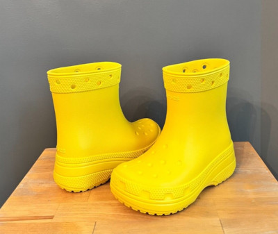 Crocs Unisex Girl/Boy Toddler/Kids Sunflower (Yellow) Classic Boot US 11, 12 NWT