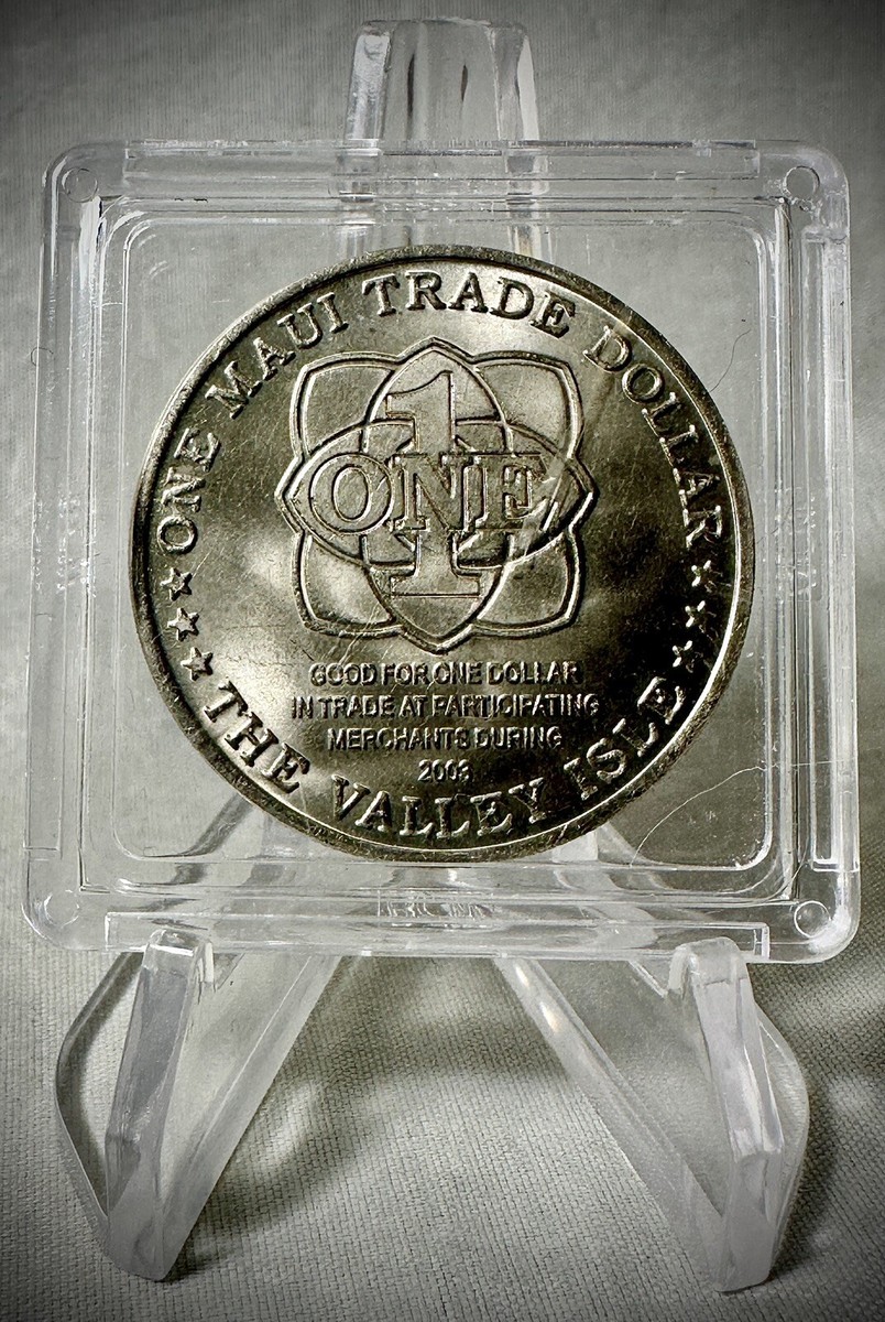 2003 Hawaii - One Maui Trade Dollar - Dolphin Seal Sunrise | eBay