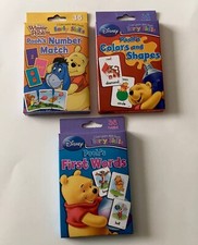 Disney Winnie The Pooh Early Skills Flash Cards 3 PK Learning Game Education Lot