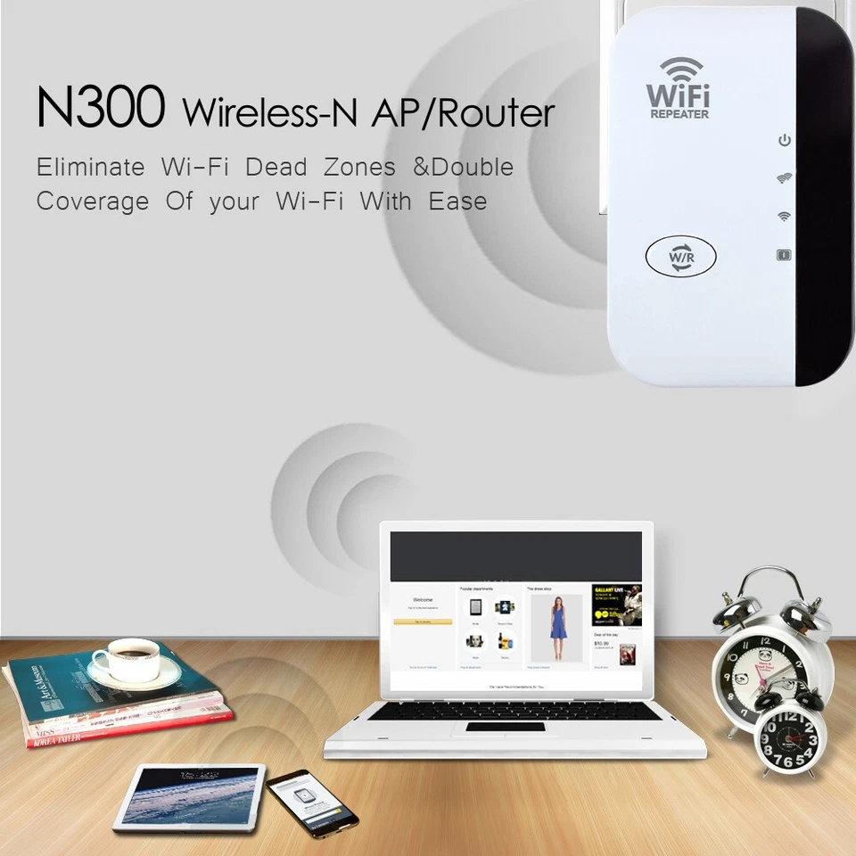 WiFi Signal Repeater Extender Range Booster Internet Network Amplifier UK Plug - Image 3 of 4