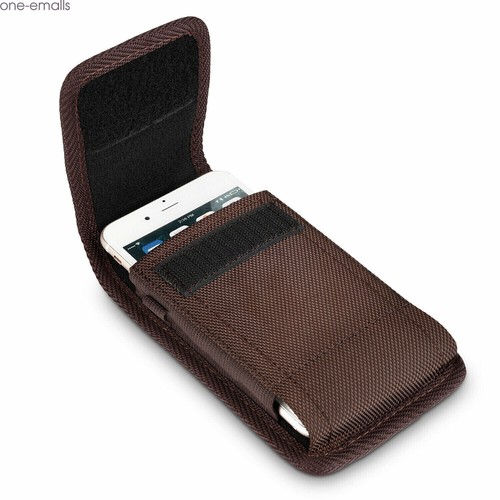 Cell Phone Holster Vertical Carrying Belt Clip Case Pouch Cover For Smart iPhone - Picture 9 of 36