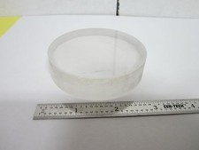 OPTICAL CONCAVE GLASS LENS  DULL OPPOSITE SIDE LASER OPTICS AS IS BIN G9-B-06