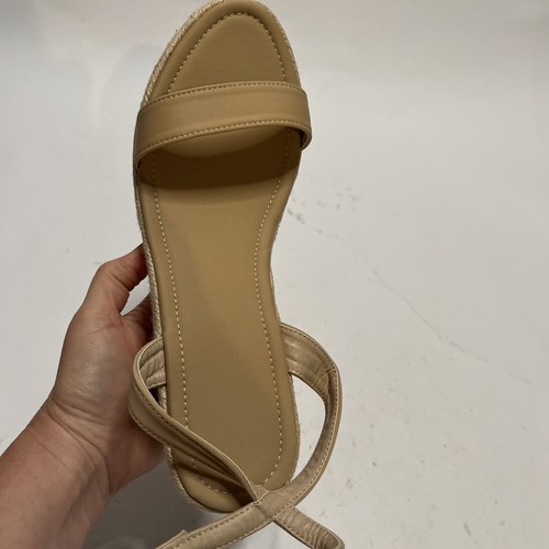 Sandali donna zeppa plateau comodi punta aperta espadrillas fibbia caviglia nuovi - Foto 12 di 14