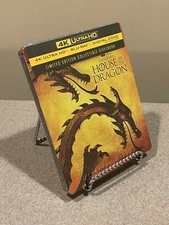 House of the Dragon Limited Edition STEELBOOK 4K + Blu-ray + Digital  New SEALED