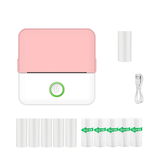 Mini Portable Thermal Printer Wireless Printer with Bluetooth Compatible with An - Picture 10 of 19