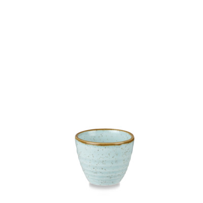 Churchill STONECAST Ripple Dip Pot Becher Duck Egg Blue Porzellan 5,7 cl blau