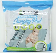 Babalou Baby Portable Waterproof Changing Pad Compact Travel Pockets Strap, NEW
