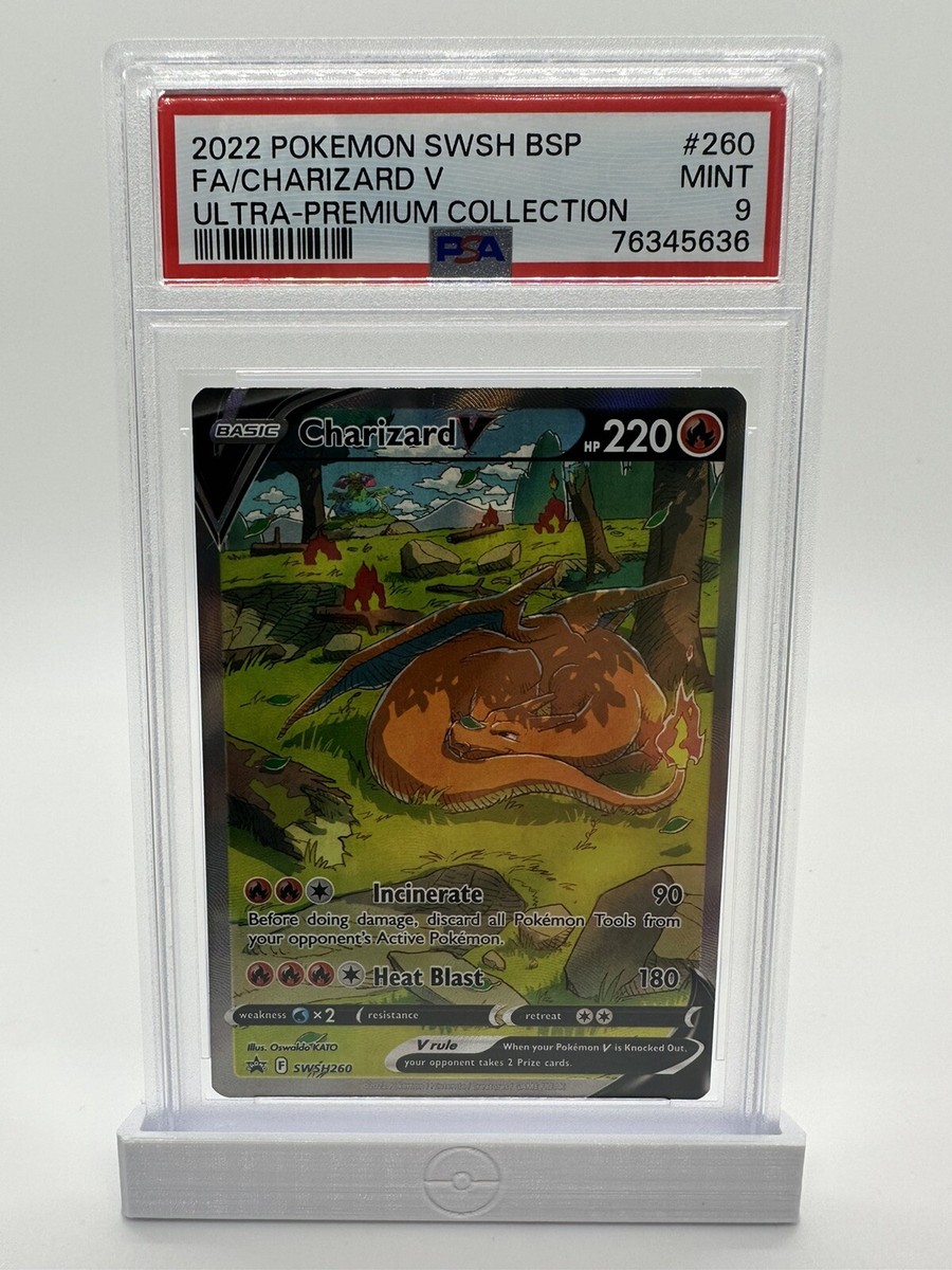 2022 Pokémon Charizard V SWSH260 Ultra-Premium Collection MT PSA 9