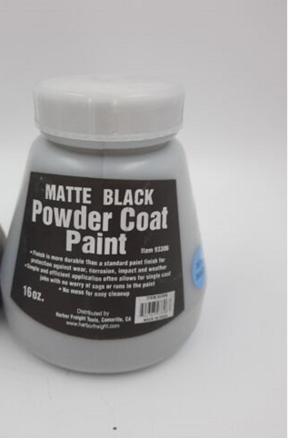 16 Oz. Matte Black Powder Coat Paint Finish Protects Against Corrosion ...
