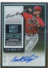 GARRET WHITLEY 2015 PANINI CONTENDER DRAFT PLAYOFF TICKET AUTO TAMPA BAY