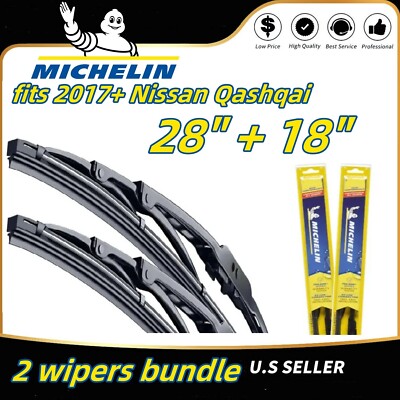 Wipers 2-Pack Premium Wiper Blades fits 2017+ Nissan Qashqai - 19280/180