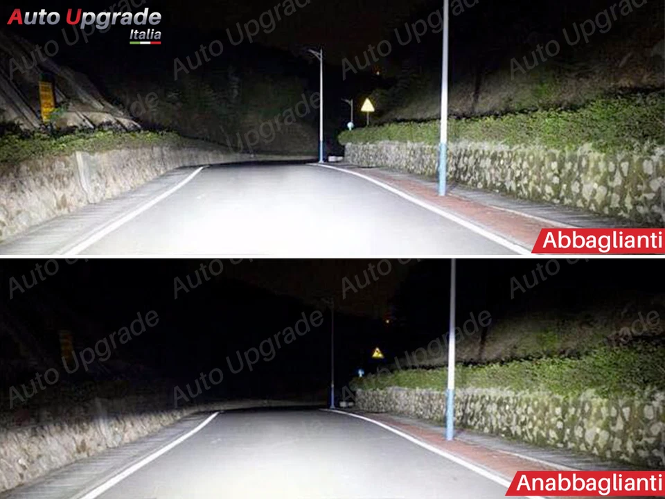 KIT FULL LED PER FIAT SEICENTO 600 LAMPADE LED H4 6000K BIANCO GHIACCIO NO ERROR - Immagine 4 di 4