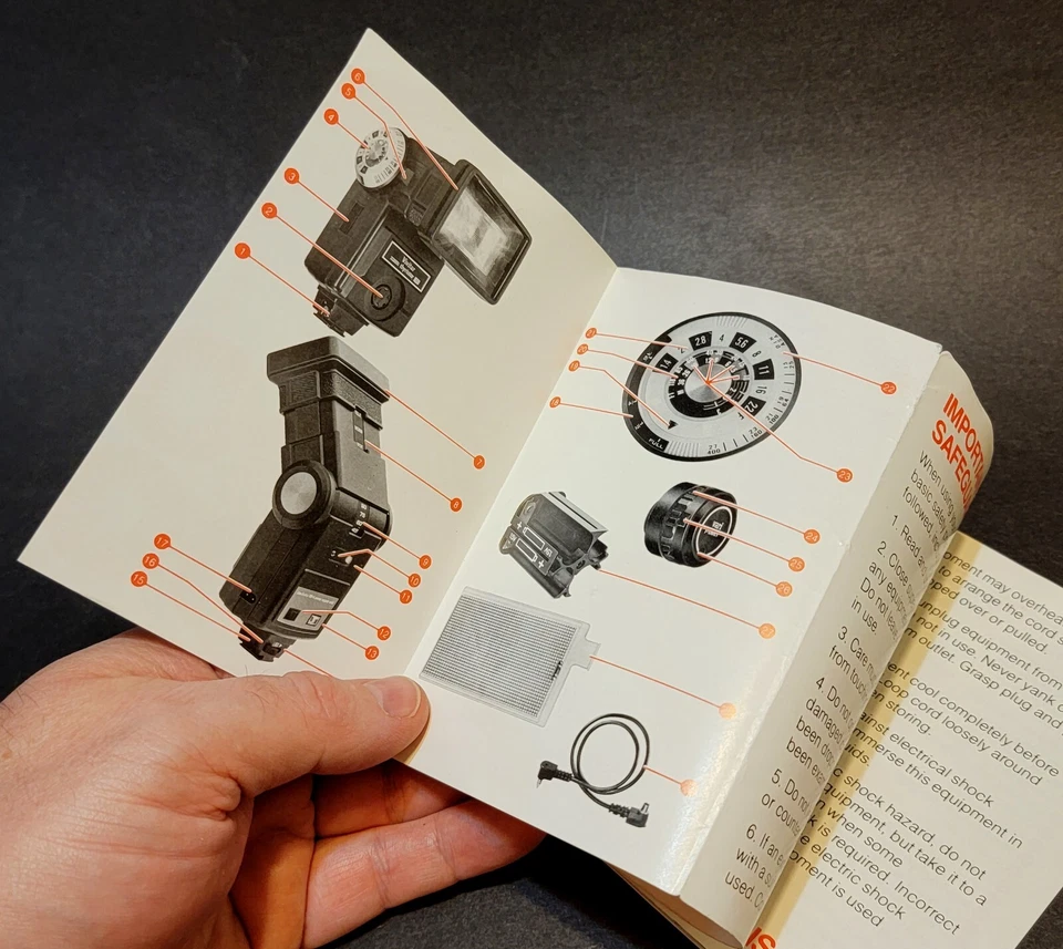 Vintage Vivitar 285 Zoom Thyristor Flash Manual - English Only - Image 2 of 2