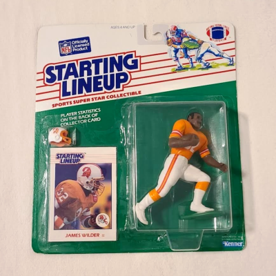 #ad 1988 JAMES WILDER Starting Lineup SLU NFL Tampa Bay Buccaneers Inaugural Year $99.95