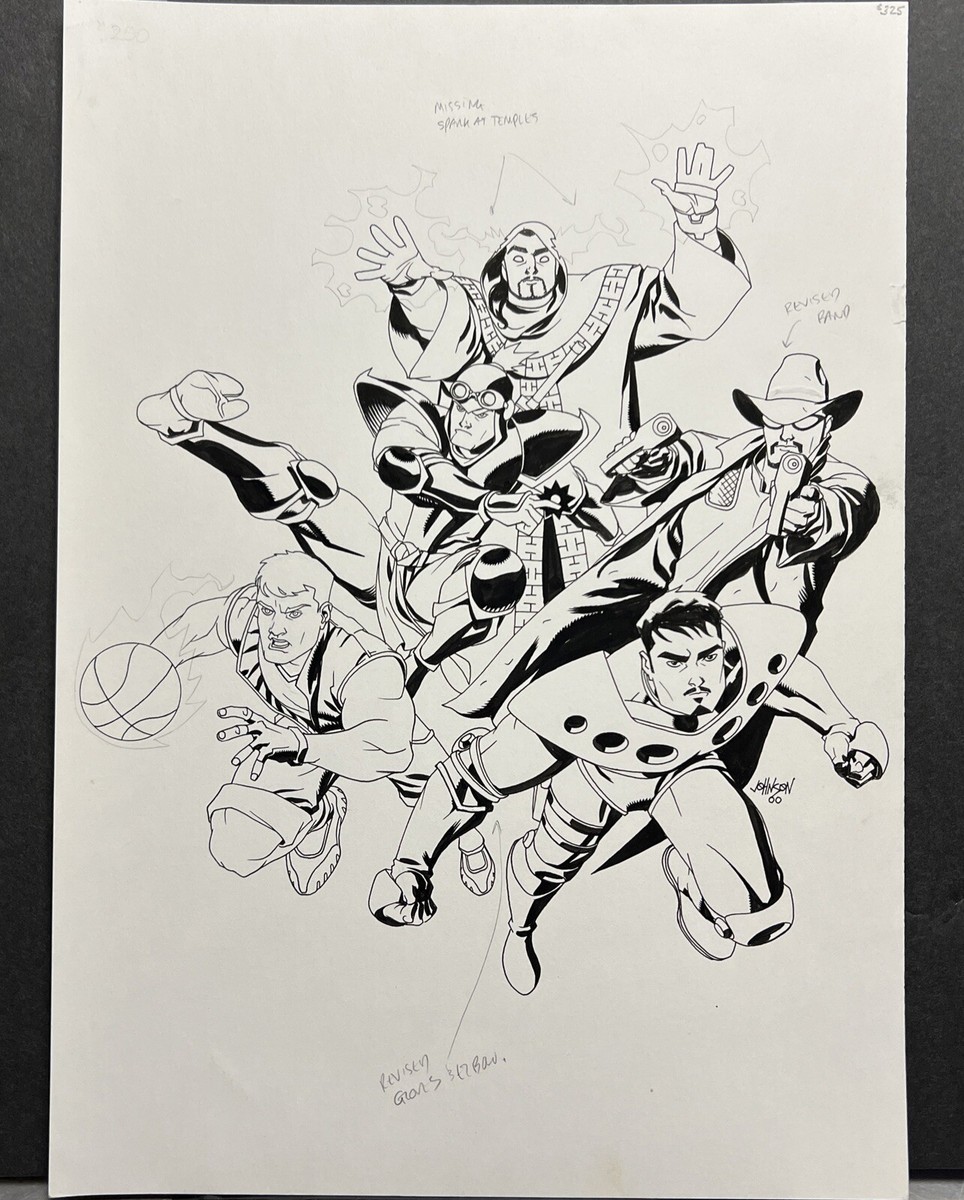 Backstreet Boys Original Art Cover Stan Lee Project Newsstand