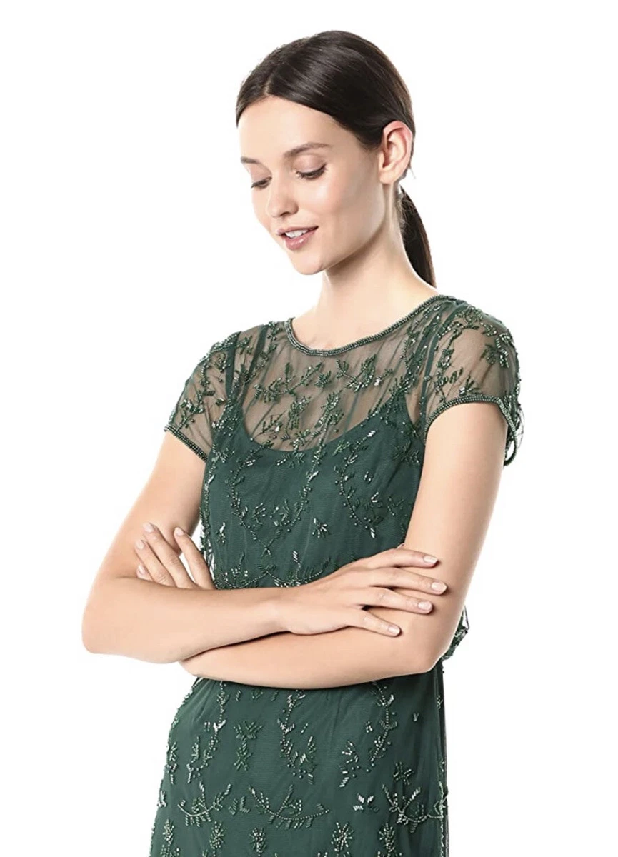 Adrianna papell emerald green dress 2025
