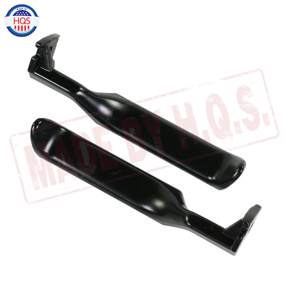 Black Metal Inside Door Handles Pair LH RH For 87-96 Ford F150 F250 F350 Truck - Image 4 of 4